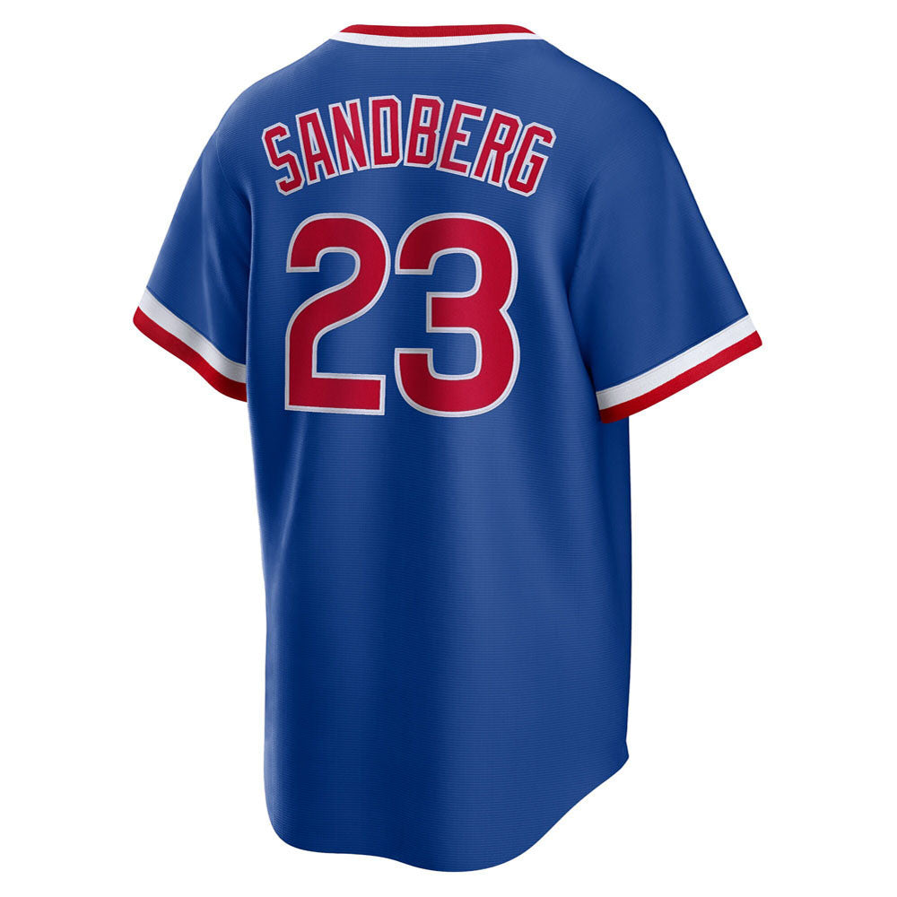 Men's Chicago Cubs Ryne Sandberg Road Cooperstown Collection Player Jersey - Royal